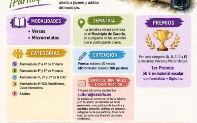 Abierto el plazo para el Certamen Literario de Cazorla